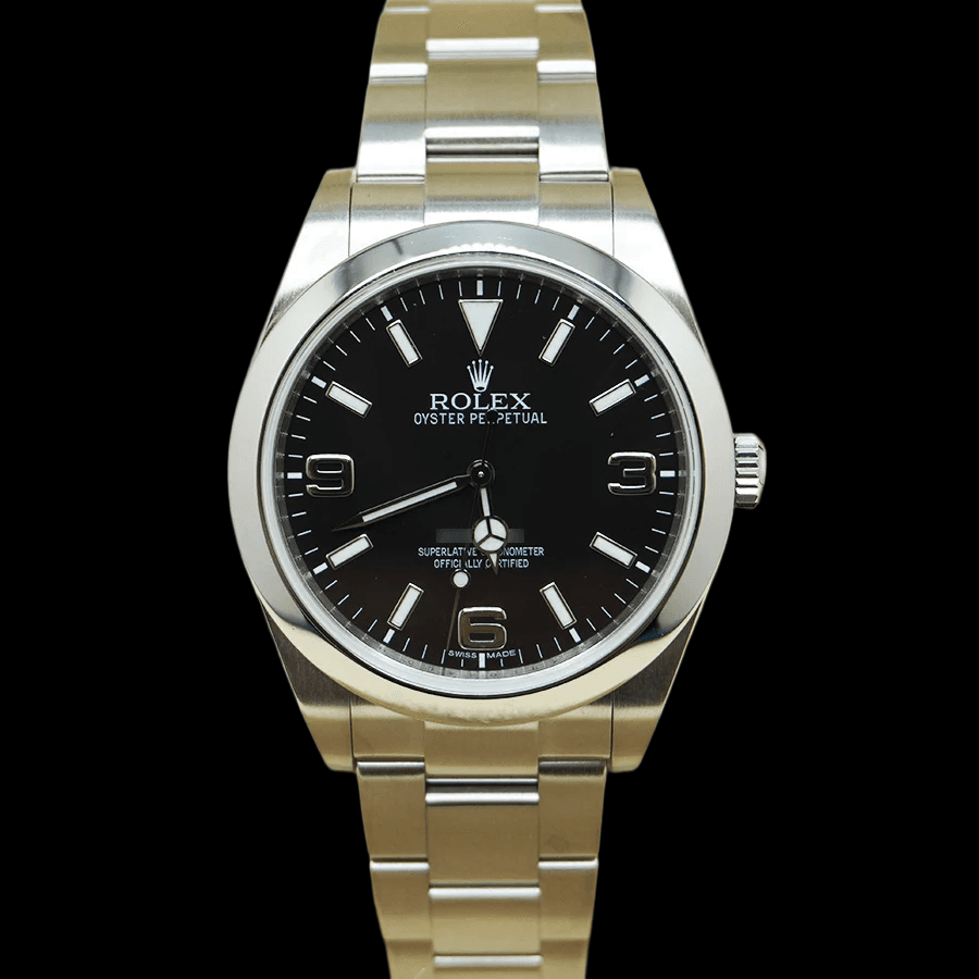 Rolex Explorer identification guide showing key features and distinguishing details