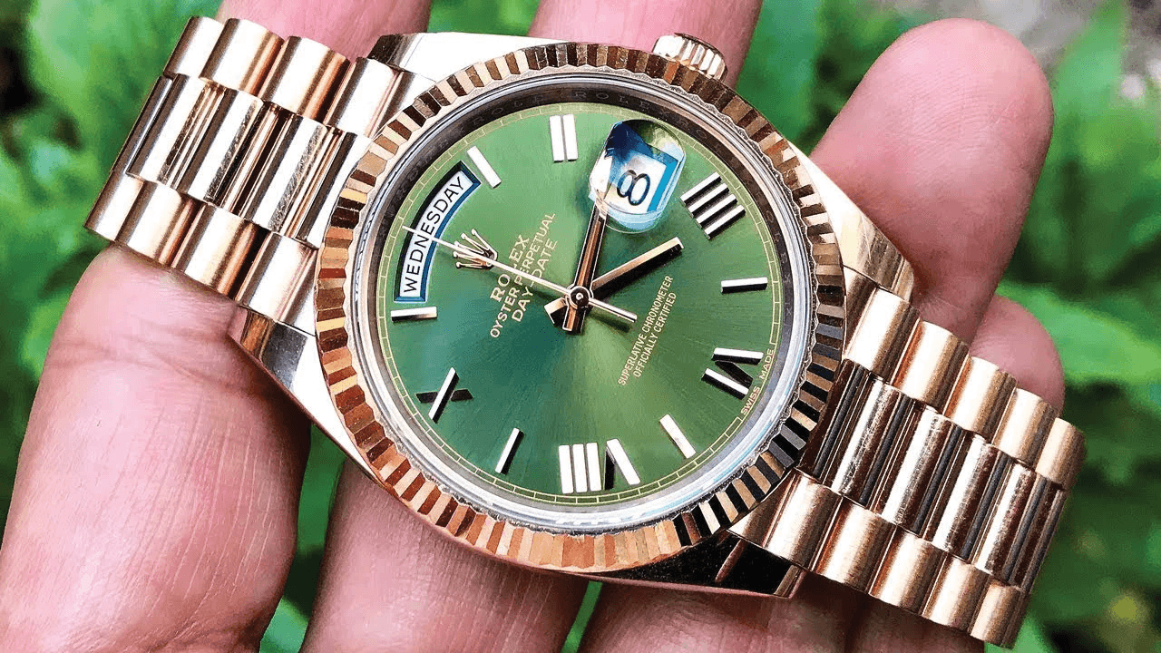 Rolex watch hero shot showcasing the finishing quality and design details