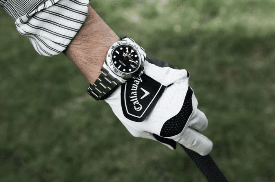 Rolex sport watch worn during an active lifestyle showing its versatility beyond diving